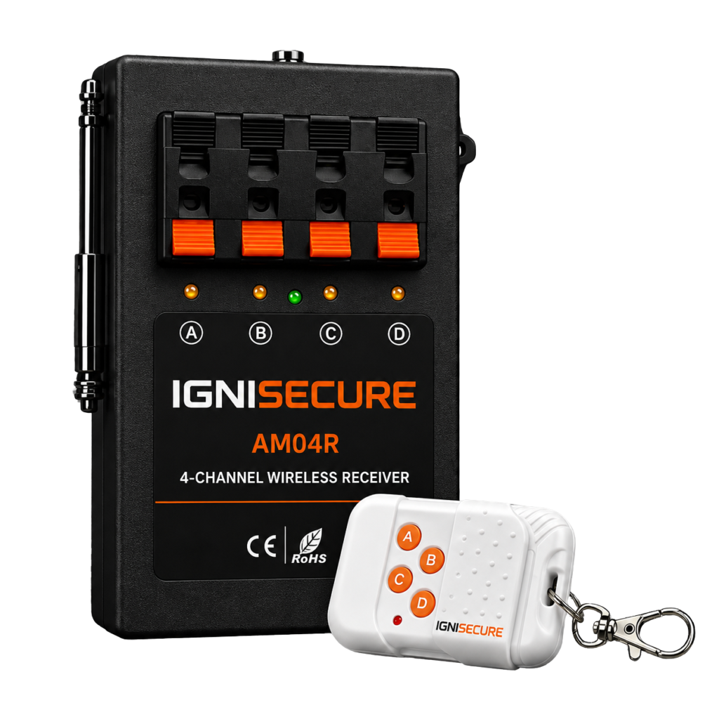IgniSecure AM04R — Box + comando